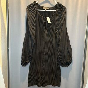 Banana Republic Black Pleated Blouse